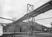 839712 Gezicht op het terrein van de hoofdwerkplaats van de N.S. te Haarlem.